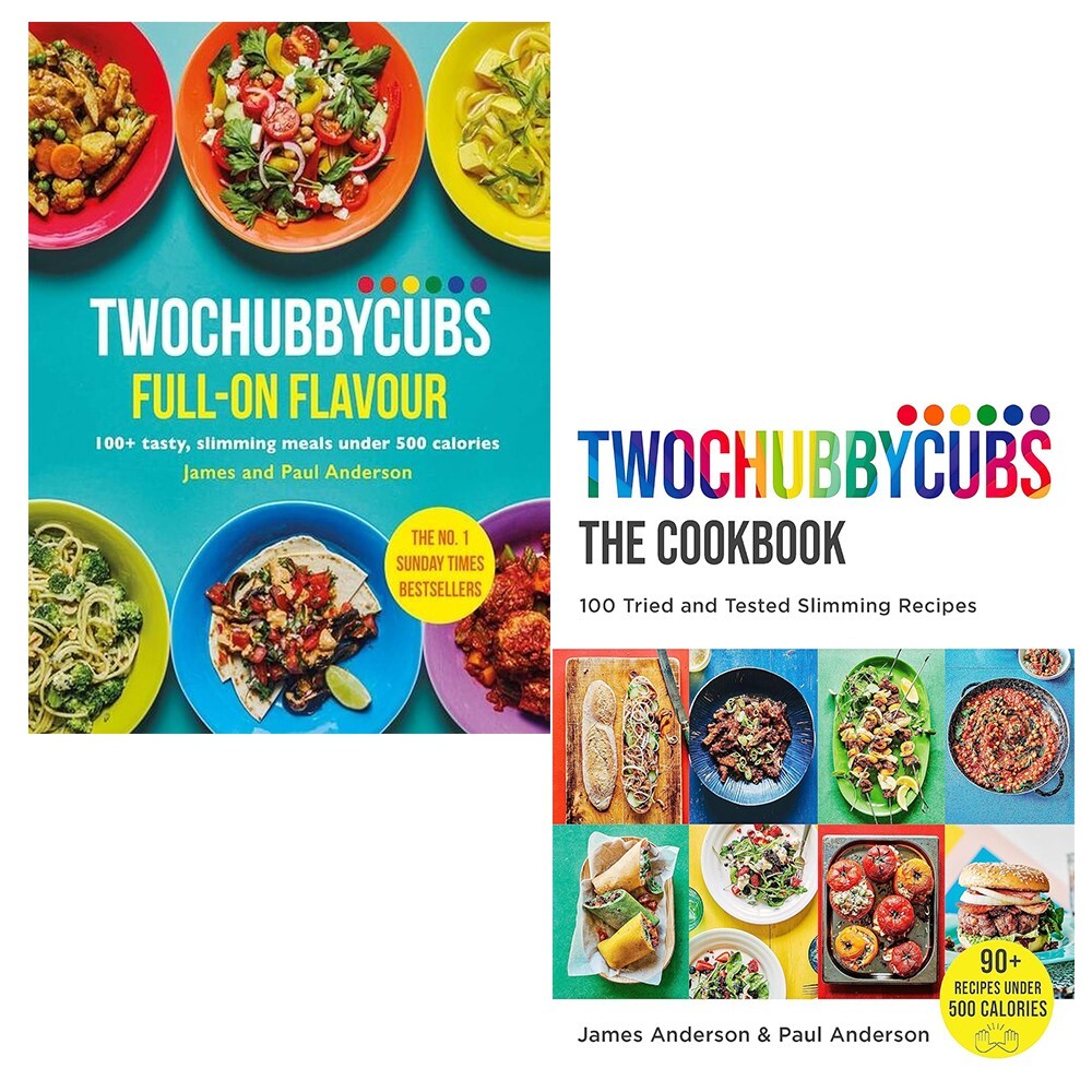 James Anderson Collection 2 Books Set Twochubbycubs Full-on Flavour, Cookbook HB