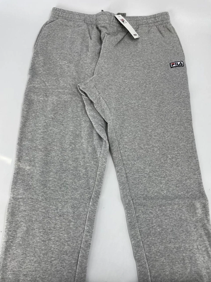 Fila Men s Garin Athletic Fleece Jogger Pants Sweatpants Gray Sz 2XL
