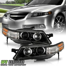 For 2004-2008 Acura TL Type-S HID/Xenon Projector Headlights Headlamps Pair Set
