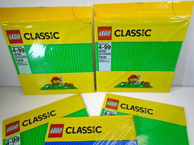 Lego Classic Baseplates Toy Lot 5pc Green 10700 Blue 10714 Building Platform BN