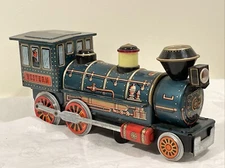 Vintage 60’s Litho Western Locomotive Tin Toy Train Modern Toys Japan