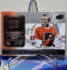 2023-24 Upper Deck Series 1 Hockey SAMUEL ERSSON #RR-8 ROOKIE RETROSPECTIVE