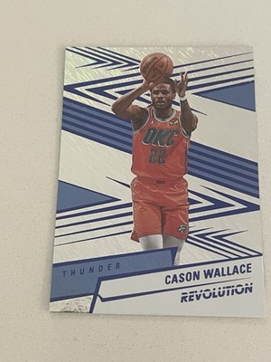 Cason Wallace Oklahoma City Thunder 2024-25 Panini Revolution Blue Storm #75