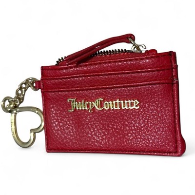Juicy Couture Red Wallet with Heart Key Chain