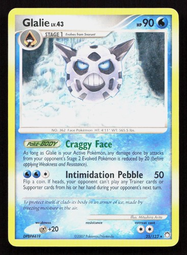 GLALIE 25/123 Pokemon MYSTERIOUS TREASURES