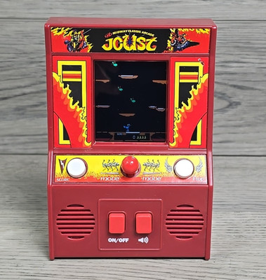 Basic Fun Joust Mini Arcade Game Handheld Retro Williams Midway Tested & Working