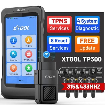 XTOOL TP300 TPMS Programming Relearn Reset OBD2 Scanner 4 System Dianostic Tool