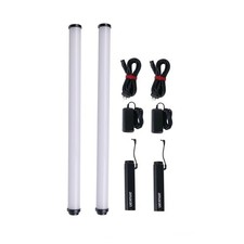 2x Amaran T2c Full-Color LED Tube Light RGBWW Video Light Wand Stick 2500 7500K