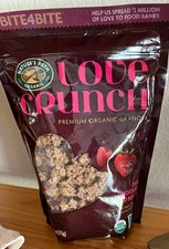 Nature's Path Love Crunch- Dark Chocolate & Red Berries Organic Granola-New