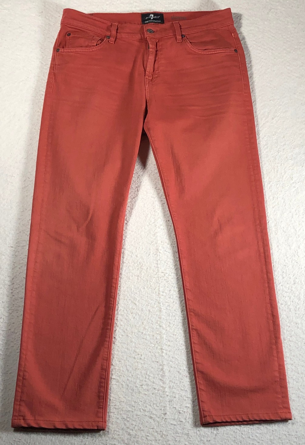 S Jeans Straight Burnt Orange 32x28