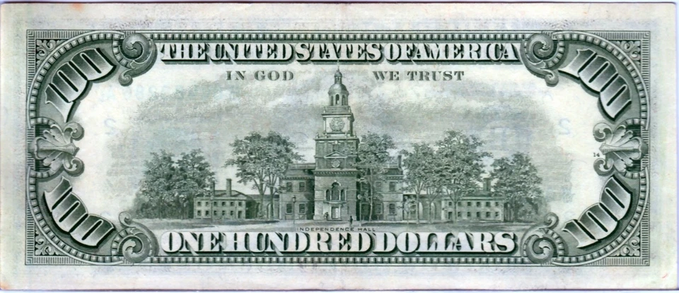 VERY RARE VINTAGE AU+++-UNC 1981-A $100 Hundred Dollar Bill FRN - 002 - Image 2 of 2