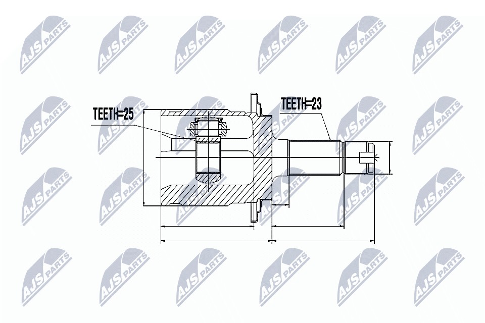 N.T.Y. NPZ-HD-046.NTY Joint Kit, drive shaft for HONDA - Image 4