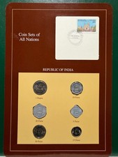 Franklin Mint Coins Of All Nations Set - India 6 coins with card