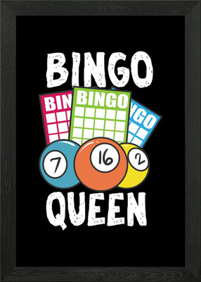 Bingo Queen gerahmtes Wandbild Poster Leinwanddruck Bild