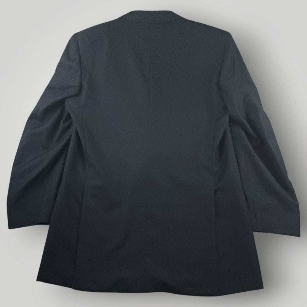 Brioni Suit Mens 42L/36R Imperia Double Breasted Wool 2 Piece Herringbone Blue  