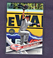 2017 TOPPS 65TH ANNIVERSARY PARTY PARALLEL #197 JACOBY ELLSBURY YANKEES SP #1/1