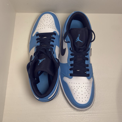 Jordan Air Jordan 1 Low UNC 2021 White/Blue/Black Men s Sneakers 553558144