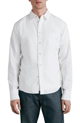 $225 - Rag & Bone ICONS Fit 2 Slim Fit Engineered Button-Up Shirt in White SZ M