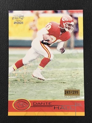 2001 Pacific #211 Dante Hall Kansas City Chiefs Retail LTD /299