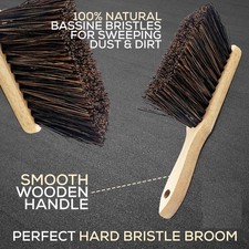 Natural Bassine Hand Brush with Stiff Bristles Soft Brush Wooden Hand Brush UK