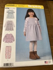 Simplicity Pattern S8998 Girls EASY Dress w/S...