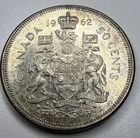 1962 Canadian Silver 50 Cents Half Dollar Coin N70