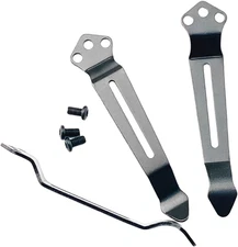 1X Black Deep Carry Pocket Knife Clip Replacement Tools Accessories + 3 Pocke...