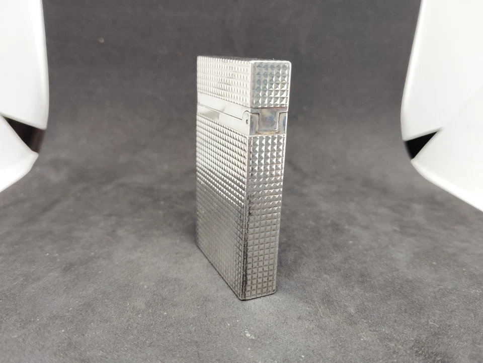 S.T.Dupont Gasfeuerzeug Silber Diamantschliff Montparnasse Linie 2 - Bild 4 von 4