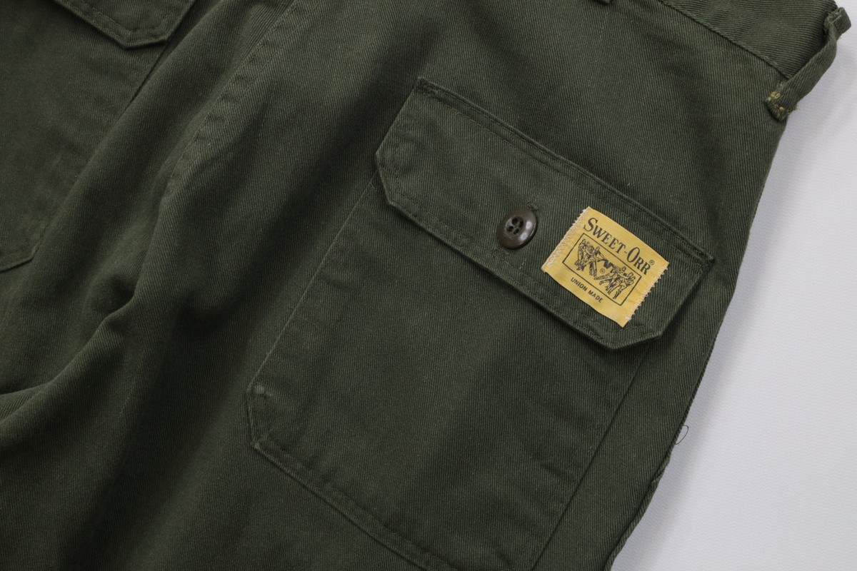 Vtg 60s Sweet Orr Mens 30x32 Distressed Union Made Military