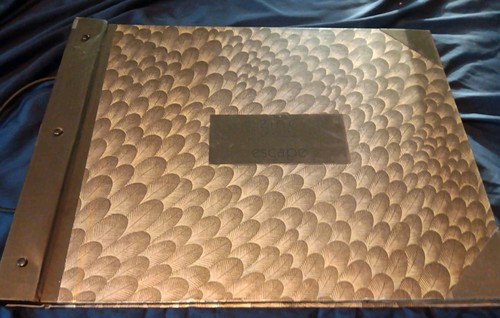Zinc Textile Escape Wallpaper Sample book Vintage For Craft Journals Scrapbooks 