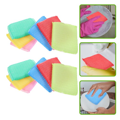 Almohadillas exfoliantes de esponja de limpieza de 2 piezas para fregadora de platos - Imagen 5 de 12