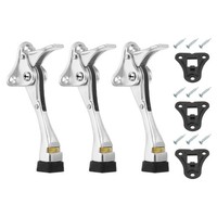 "3Er-Set Kickdown-TüRstopper FüR 4,7\" Alu-Legierung, Silber"