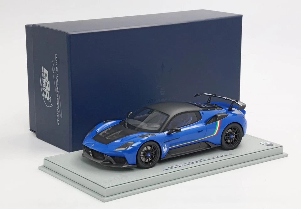 Preorder BBR Maserati GT2 Stradale 1:18 Model Car Blue P18255C KidBX - Image 3 of 4
