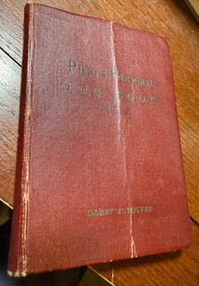 Los Angeles pilot personal log book 1930s completely full