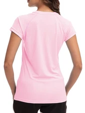 Women's UPF50+ Sun Protection Short Sleeve Shirt Moisture Wicking Quick Dry Cool