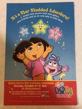 Dora The Explorer Tv Series Vtg Print Ad Nick Jr Star Studded Adventure TPA14
