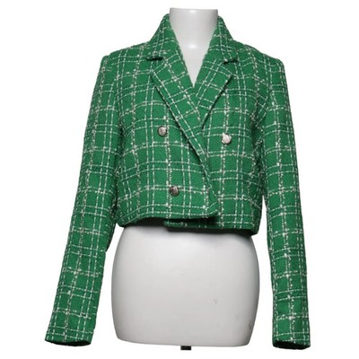 Studio Studio, Blazer, Größe: M, Grün, Polyester, Karo, Tweed, Damen #KDi