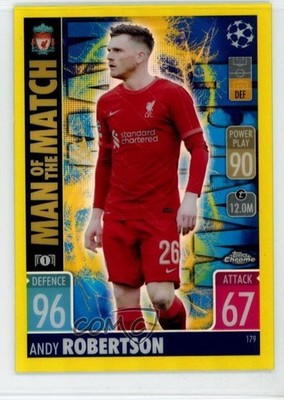 2021-22 Topps Chrome Match Attax UEFA Champions League /75 Andrew Robertson 0ut3