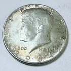 1964 Kennedy Half Dollar 90% Silver Circulated Coin Free Shipping #8845