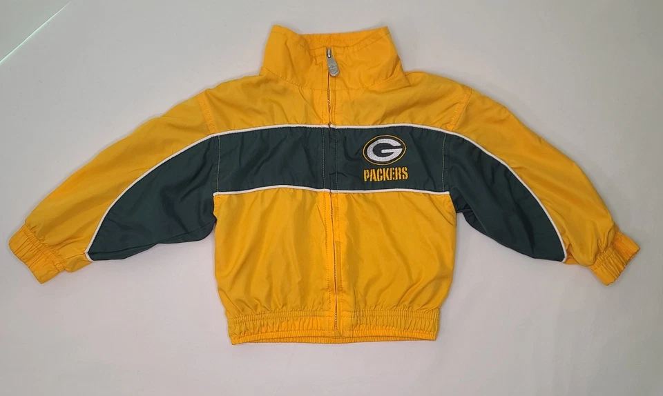 NFL Green Bay Packer Juvenil Abrigo Chaqueta Cortavientos 24 Meses Foto 3 de 4