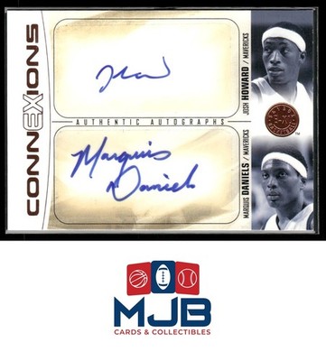 2004-05 SkyBox E-XL Josh Howard / Marquis Daniels ConnEXions-Autographs #/100