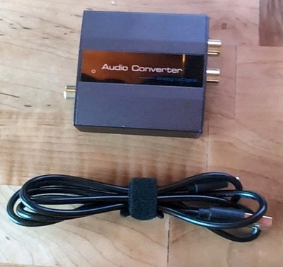 VPFET Analog to Digital Audio Converter RCA to Optical with Cable 3.5mm AUX Jack