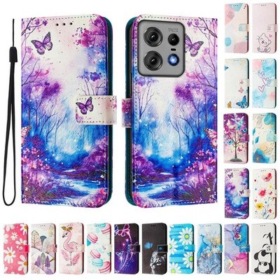 Stoßfeste Kunstleder Brieftaschenhülle für Motorola Moto Edge 70 60 50 30 Fusion