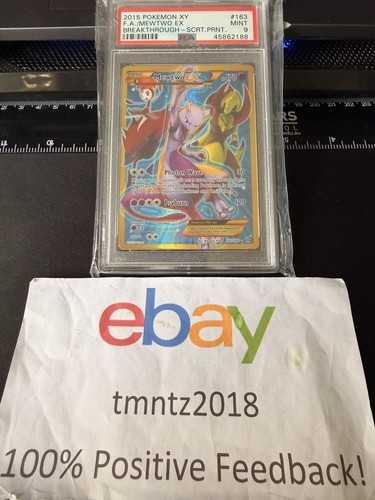 Mewtwo-EX graded PSA 9 for sale on eBay