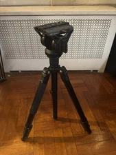 COMAN Fluid Head Tripod for Camcorder, Camera, converts to Monopod, 360° Pan