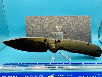 Trivisa Hornet Knife Carbon Fiber/G10 Handle 14C28N Steel Blade JM01-CG-14