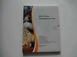 Federal Republic of Germany commemorative coins 2011 storage without content
