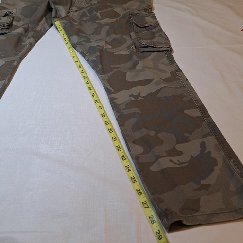 Wrangler Camo Cargo Pants Regular Taper Hunting Outdoor Gorpcore Size 44x30 - Picture 5 of 15