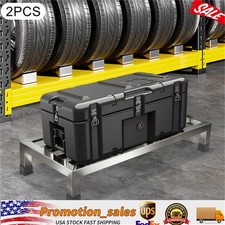 2 Pack Dunnage Racks Stainless Steel For Food Storage in Restaurant Kitchen Shop
