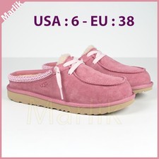 Ugg Tasman Mule Slipper, Suede Horizon Pink US 6 - EU 38 24.5 cm UGGplush NEW